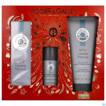 Roger&gallet coffret noel edt homme menthe   100ml