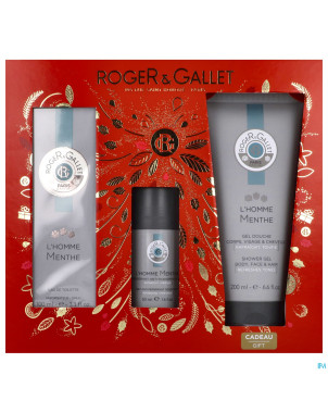 Roger&gallet coffret noel edt homme menthe   100ml