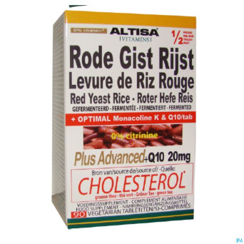 Altisa levure riz rouge + q10 + the vert   comp 90