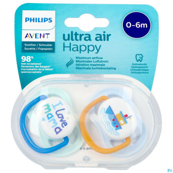 Philips avent sucette 0m+ happy boy