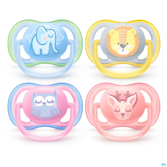 Philips avent sucette 0m+ animals mix