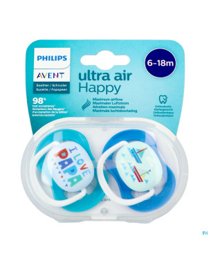 Philips avent sucette 6m+ happy boy