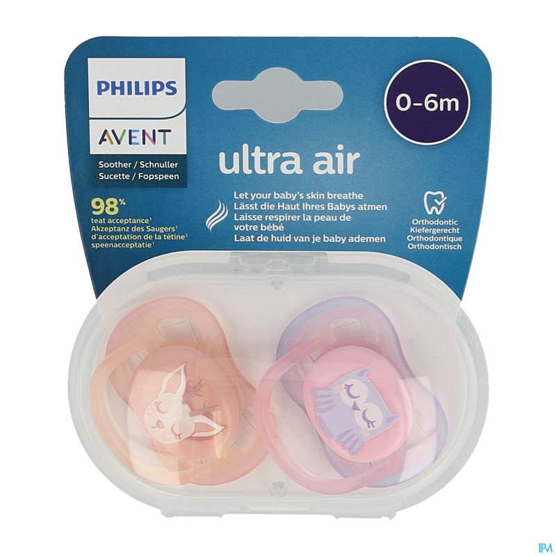 Philips avent sucette 0m+ girl
