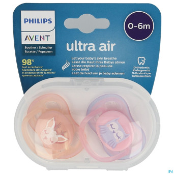 Philips avent sucette 0m+ girl