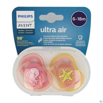 Philips avent sucette 6m+ girl