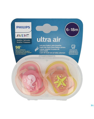 Philips avent sucette 6m+ girl