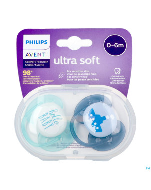 Philips avent sucette 0m+ soft boy