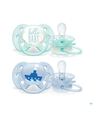Philips avent sucette 0m+ soft boy