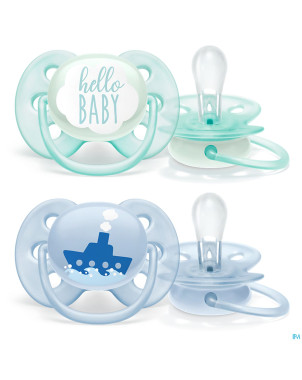 Philips avent sucette 0m+ soft boy