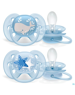 Philips avent sucette 6m+ soft boy