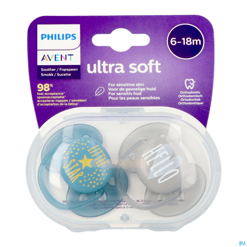 Philips avent sucette 6m+ soft mix