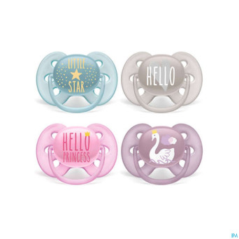 Philips avent sucette 6m+ soft mix