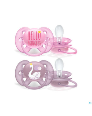 Philips avent sucette 6m+ soft girl