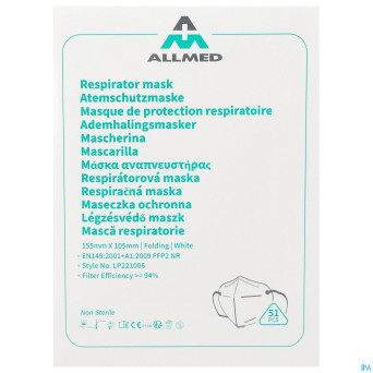 Masque respirateur ffp2 boite 51    9920800