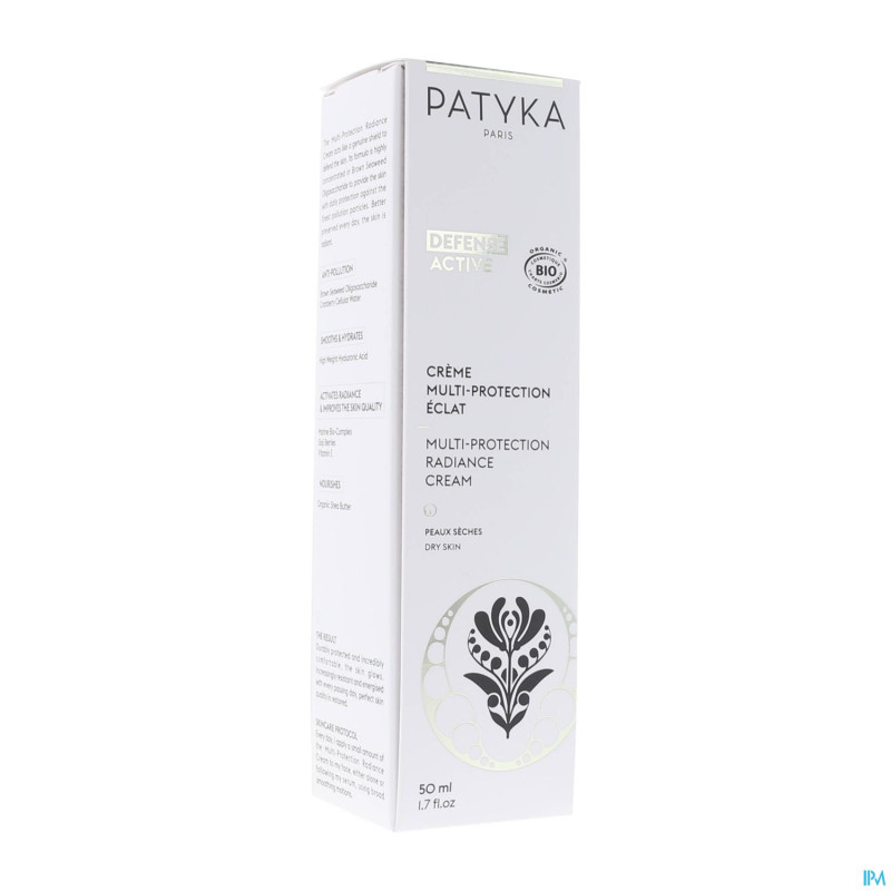 Patyka cr multi-protection eclat peaux seches 50ml