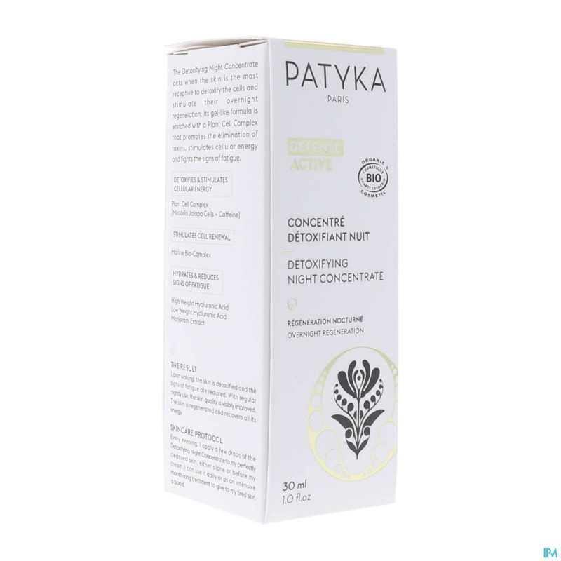 Patyka concentre detoxifiant nuit 30ml