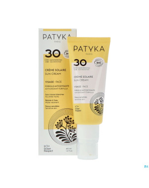 Patyka creme solaire visage ip30 40ml