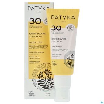 Patyka creme solaire visage ip30 40ml