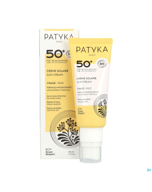 Patyka creme solaire visage ip50 40ml