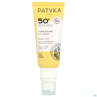 Patyka creme solaire visage ip50 40ml