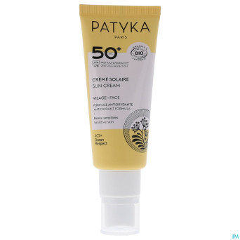 Patyka creme solaire visage ip50 40ml