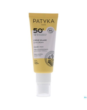 Patyka creme solaire visage ip50 40ml