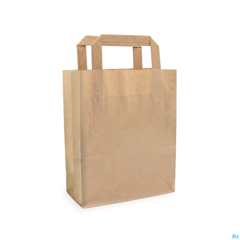 Valisette papier grand brun 26x17x25    400