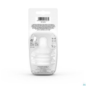 Suavinex teats teat silic. round slow flow 2