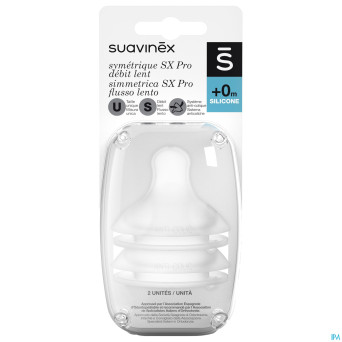 Suavinex teats teat silic. round slow flow 2