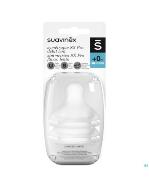 Suavinex teats teat silic. round slow flow 2