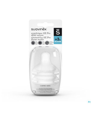 Suavinex teats teat silic. round medium flow 2