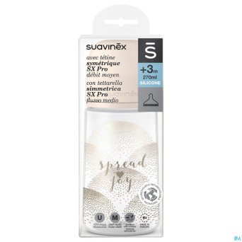 Suavinex spread joy bottle silic.m flow270ml haert