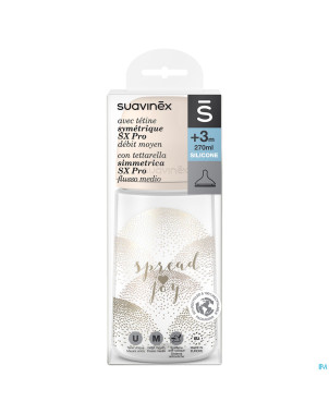 Suavinex spread joy bottle silic.m flow270ml haert