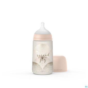 Suavinex spread joy bottle silic.m flow270ml haert