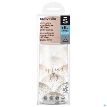 Suavinex spread joy bottle silic.l flow360ml haert