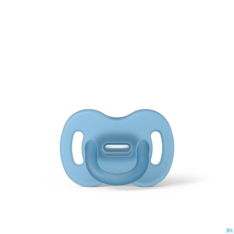 Suavinex basic full silicone soother  0/6m blue