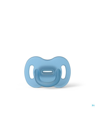 Suavinex basic full silicone soother  0/6m blue