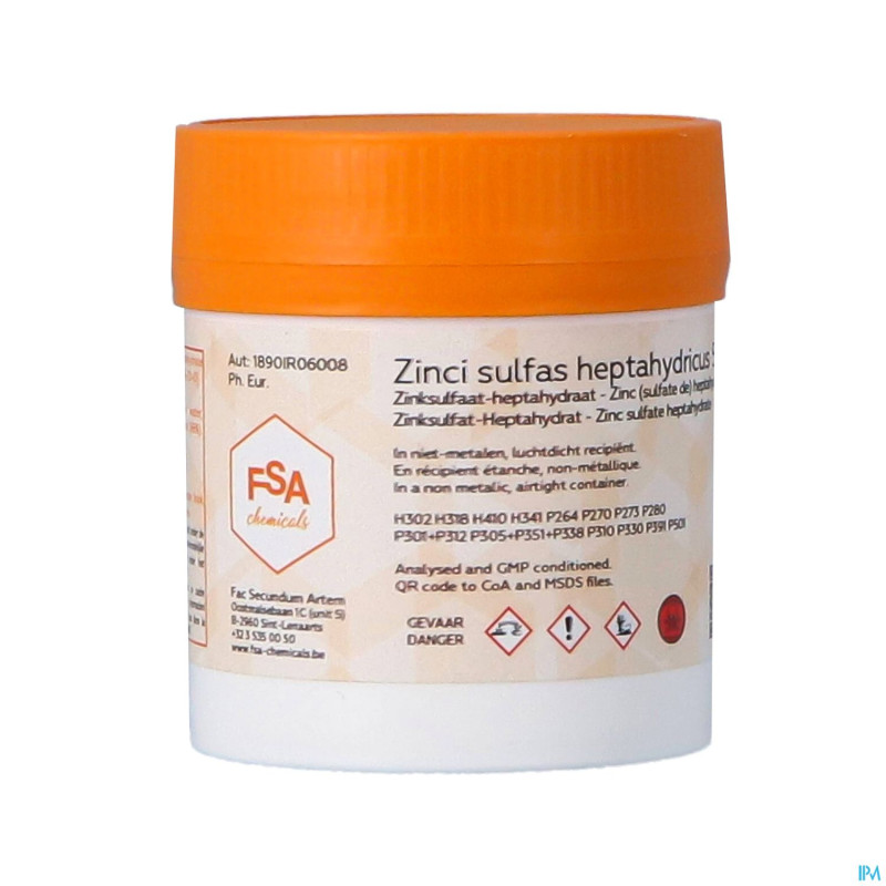 Zincsulfate heptahydrate    50g magis