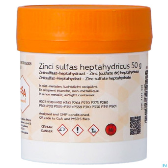 Zincsulfate heptahydrate    50g magis