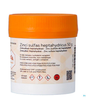 Zincsulfate heptahydrate    50g magis