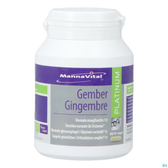 Mannavital gingembre platinum v-caps 90