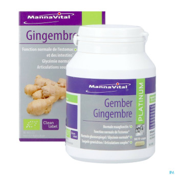 Mannavital gingembre platinum v-caps 90