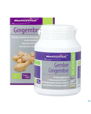 Mannavital gingembre platinum v-caps 90