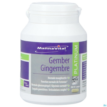 Mannavital gingembre platinum v-caps 90
