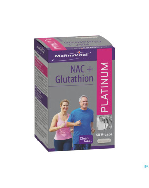 Mannavital nac glutathion platinum    v-caps  60