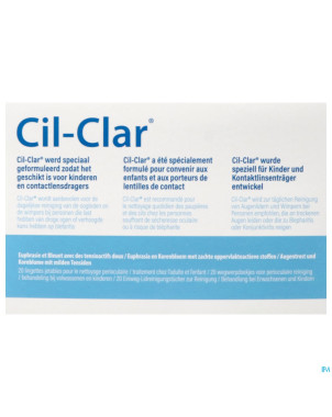 Cil-clar compresse paupieres 20