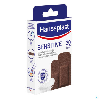Hansaplast pansements sensitive dark 20