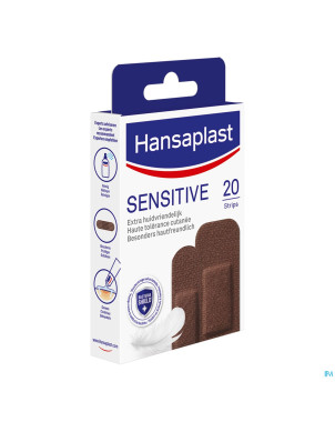 Hansaplast pansements sensitive dark 20