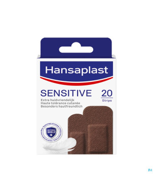 Hansaplast pansements sensitive dark 20