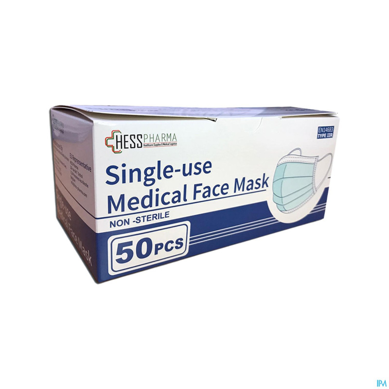 Masque chirurg. premium en14683 type iir 50